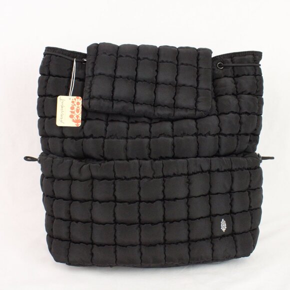 FP Movement by Free People Black Quilted Backpack - Picture 1 of 15